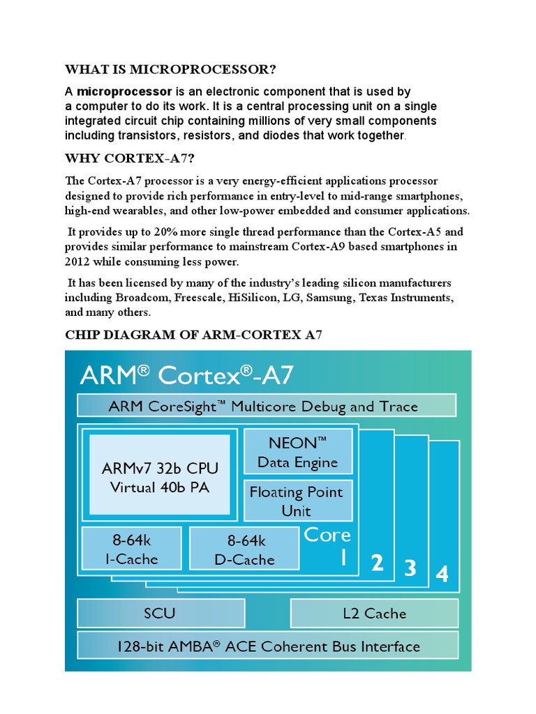 What Is Microprocessor? | PDF | Arm Architecture | Multi Core Processor