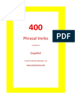 Phrasal Verbs English Espanol