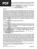 Metamaterial Based Fractal Body Worn Antenna –A Review