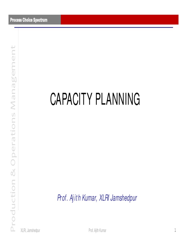 Capacity Planning | PDF | Operations Management | Airlines