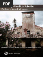 How Large Conflicts Subside