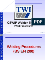 Welding Procedure Specification