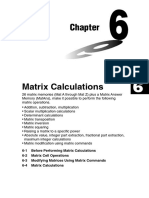 Chapter 6 Matrix Calculations