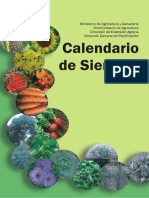 Calendaerio de siembra MAG