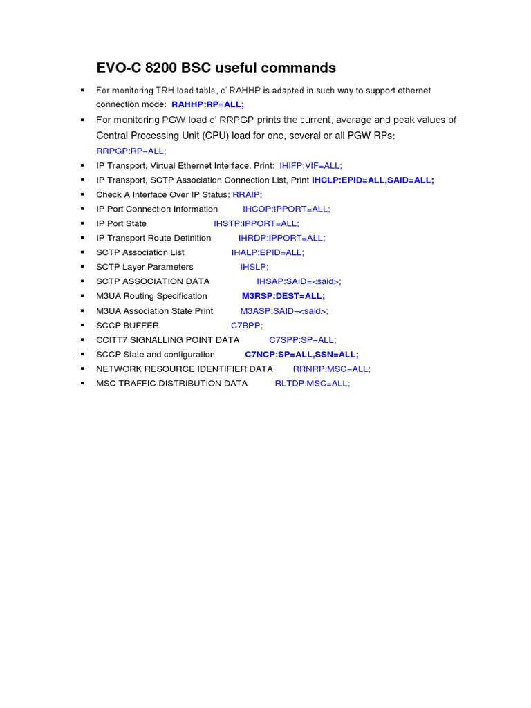 EVO-C 8200 BSC Command Guide | PDF | Business | Computers