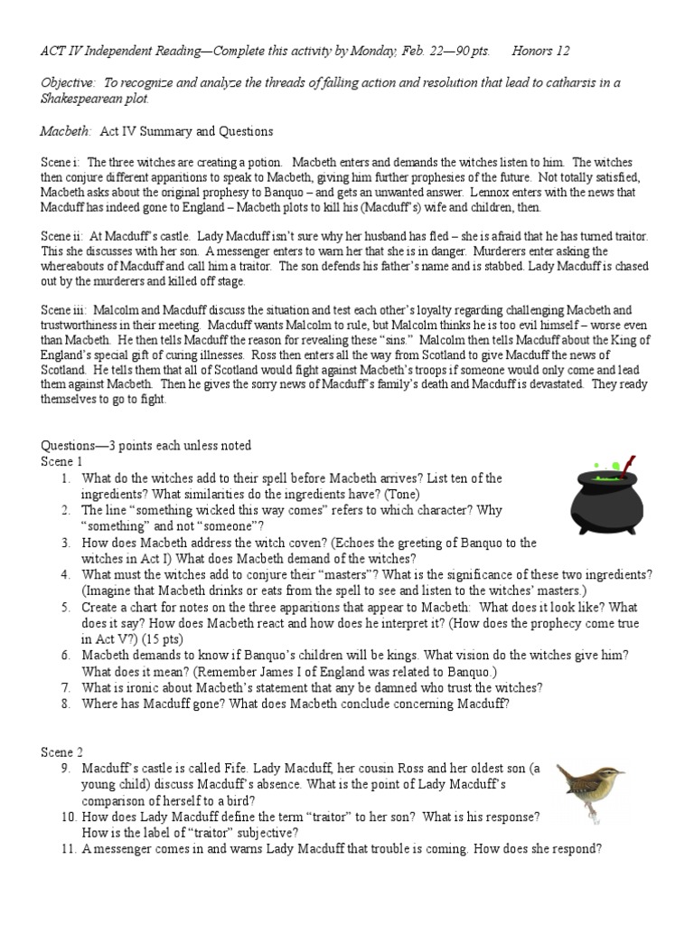 Macbeth twitter assignment image