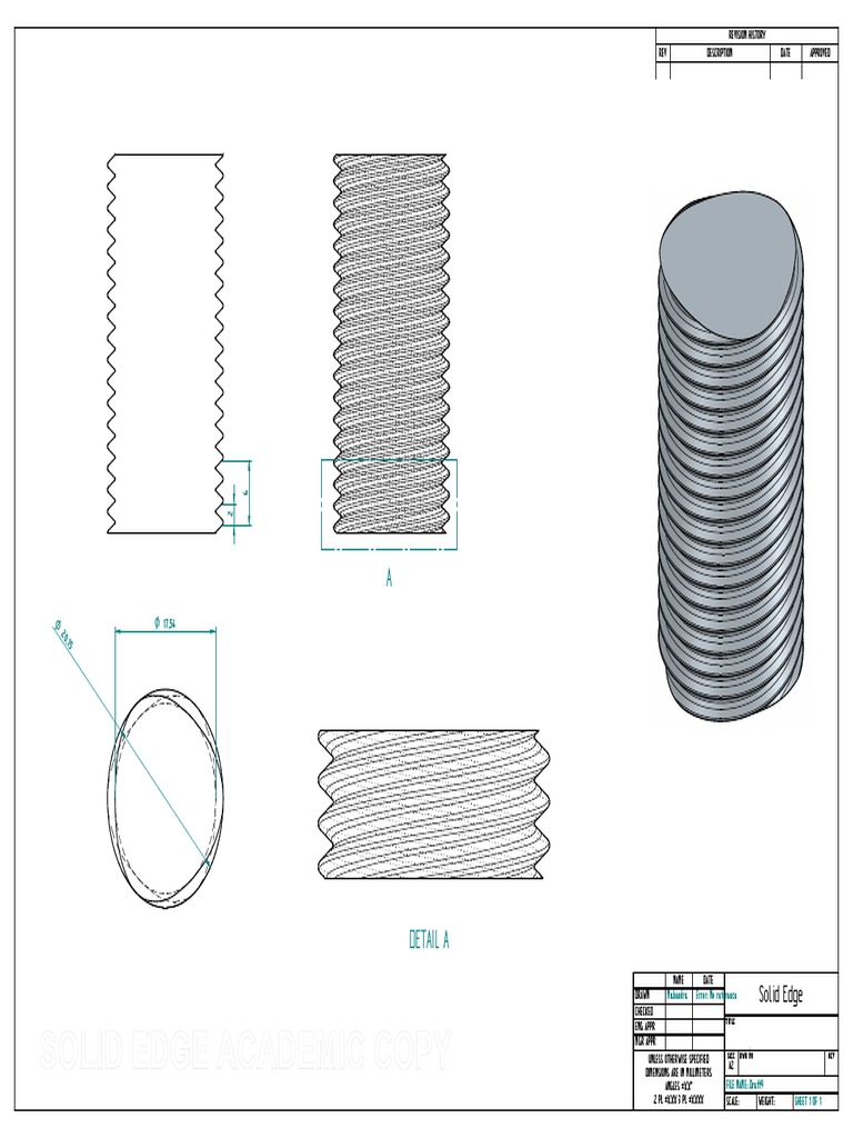 How To Draw Triple Start Threading | PDF