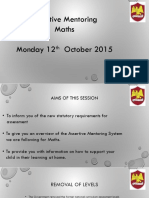 Assertive Mentoring - Maths Presentation