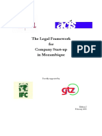 Legal Framework Company Start Up Mozambique