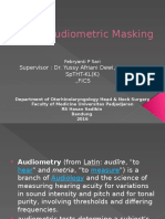 Audiometric Masking Techniques