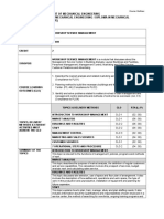 Mechanical Engineering Course Outlines Workshop Service Management