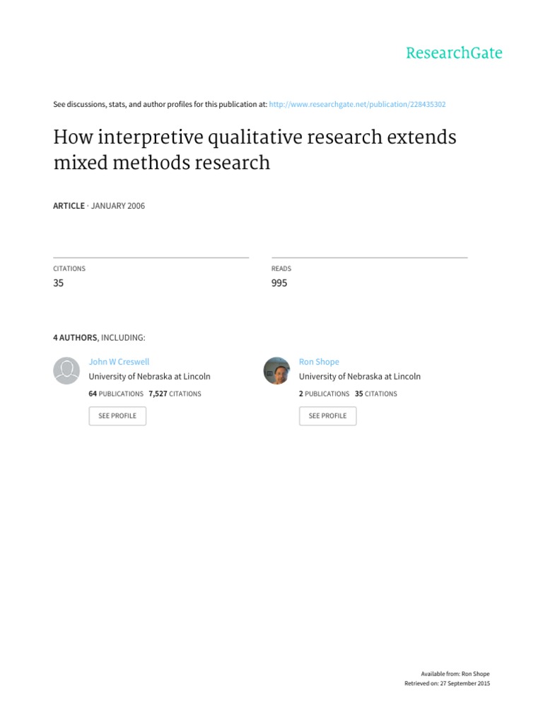 How Interpretive Qualitative Research Extends | PDF | Science & Mathematics