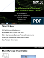 Simplifying Plant Maintenance Business Processesat Marin Municipal Water District