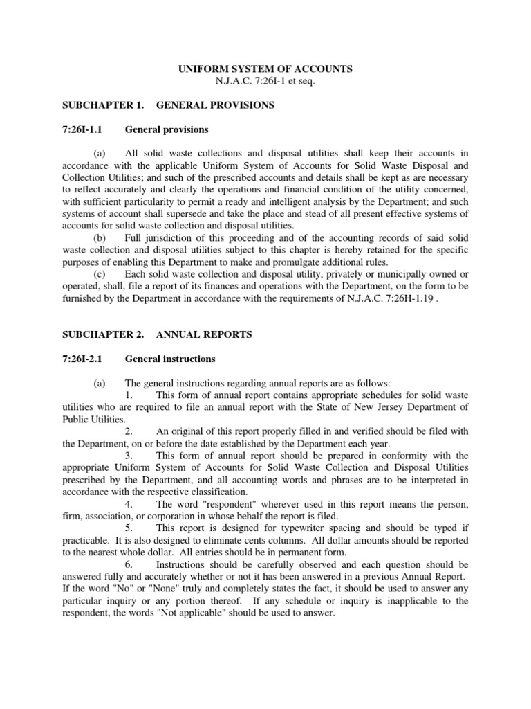 Uniform System of Accounts Expense Debits And Credits