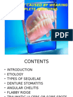Denture Sequelae: Common Side Effects of Wearing Complete Dentures