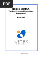 Mobile Wimax:: The Best Personal Broadband Experience! June 2006