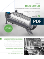 Disc dryer data sheet