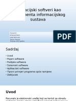 Aplikacijski Softveri Kao Komponenta Informacijskog Sustava