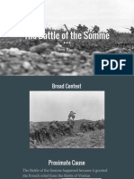 The Battle of The Somme Presentation