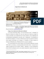 Historia de La Educación Ambiental: Aproximación Al Análisis de La Normativa Legal y Curricular en Argentina.