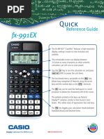 Fx-991EX Quick Reference Guide