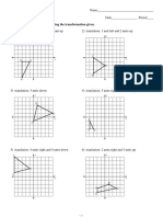 Translations: Graph The Image of The Figure Using The Transformation Given