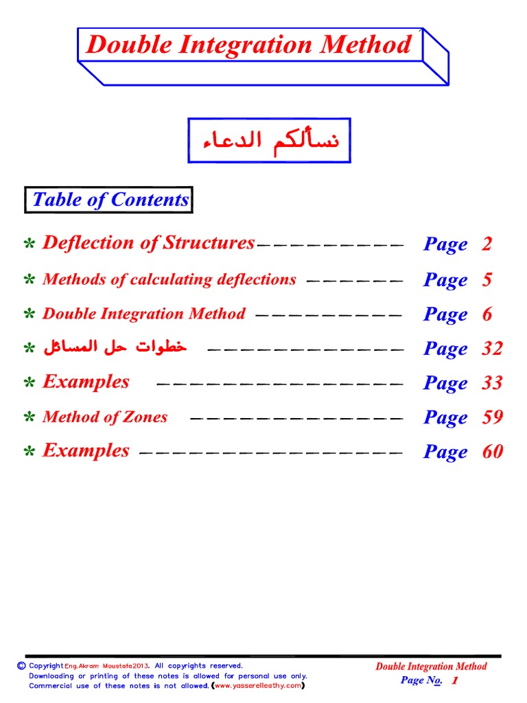 24 - Deflection (Double Integration Method) | PDF