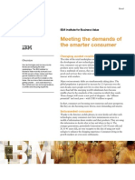 Meeting The Demands of The Smarter Consumer: IBM Institute For Business Value
