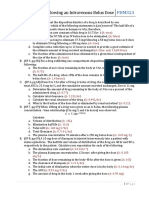 PRCT Kinetics Following An IV Bolus Dose-Solutions