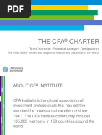 The Cfa Charter: The Chartered Financial Analyst Designation