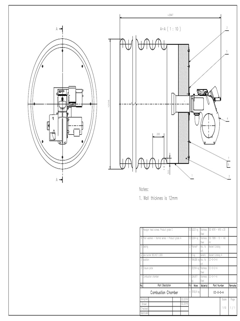 Combustion Chamber Part Specifications | PDF | Mechanical Engineering ...