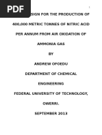 Download design project on nitric acid production by Kamran Malik SN299696437 doc pdf