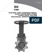 Dezurik Cast Stainless Steel Knife Gate Valve KGN Technical 29-00-1b