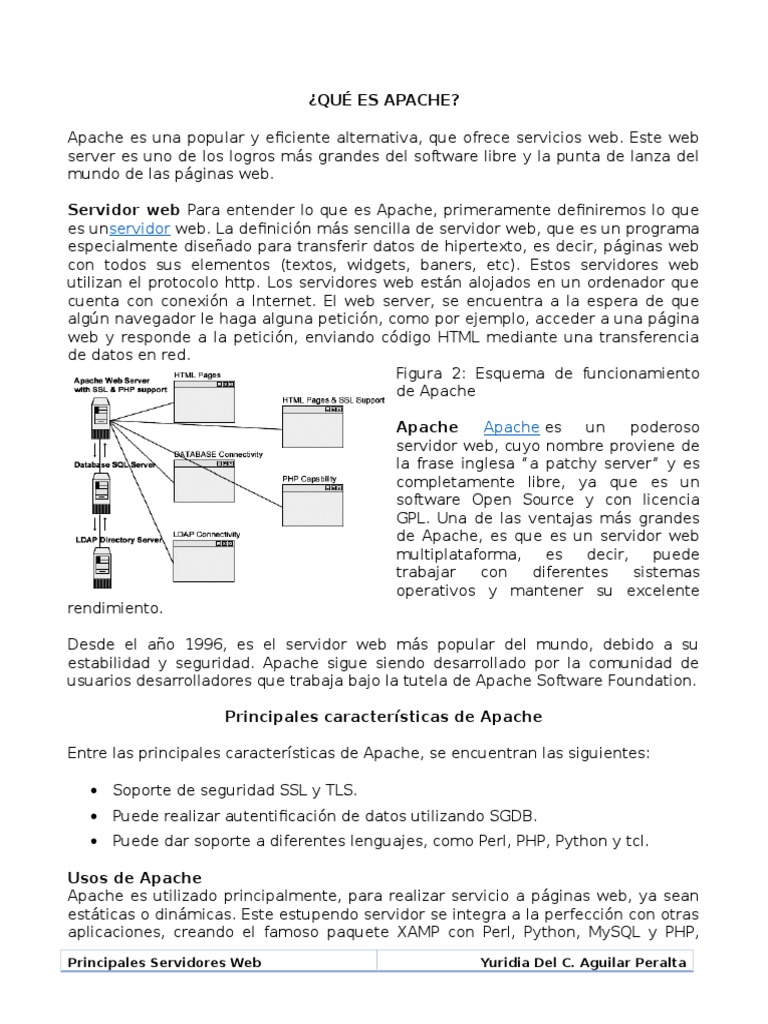 Qué Es Apache | Descargar gratis PDF | Servicios de Información de ...