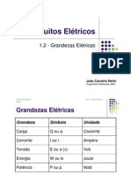 Circuitos Elétricos - Grandezas Elétricas