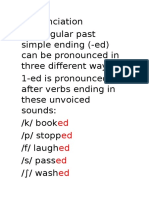 Verb in The Past Ed