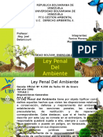 Presentacion de La Ley Penal Del Ambiente