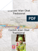 Evaluasi Iklan Obat Tradisional