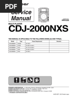 CDJ-800 Service Manual Overview | PDF | Laser | Switch