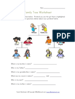 Family Tree Worksheet 2