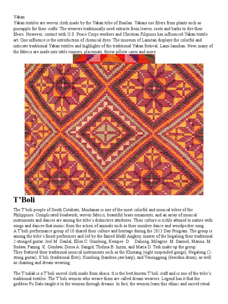 Textiles in Mindanao(1) Weaving Textiles