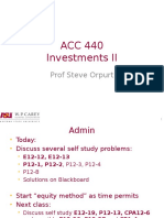 ACC 440 Investments II: Prof Steve Orpurt