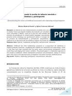 Deconstruyendo La Nocion de Infancia Asociada A Ciudadania