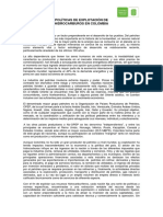 1. Políticas de Explotación de Hidrocarburos