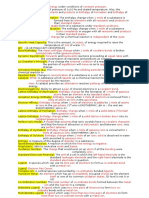 AQA A Level Chemistry Unit 5 Definitions