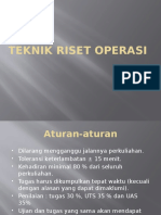 Teknik Riset Operasi