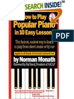 How to Play Popular Piano in 10 Easy Lessons