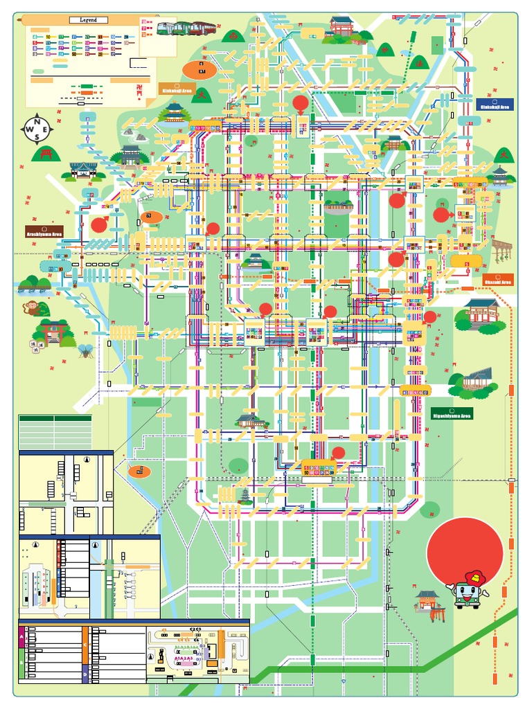 Kyoto City Bus Route Map _ Sky Hop Bus (Hop On Hop Off Bus) – AOKM
