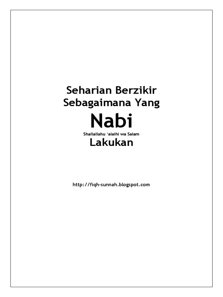 Zikir Pagi Petang Pdf