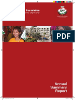 Annual Summary Report 2010 - Minhaj Welfare Foundation